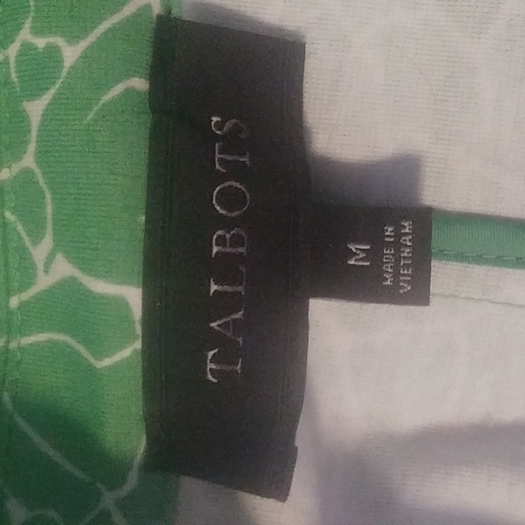 Talbots Green Flower Jacket - Picture 4 of 4